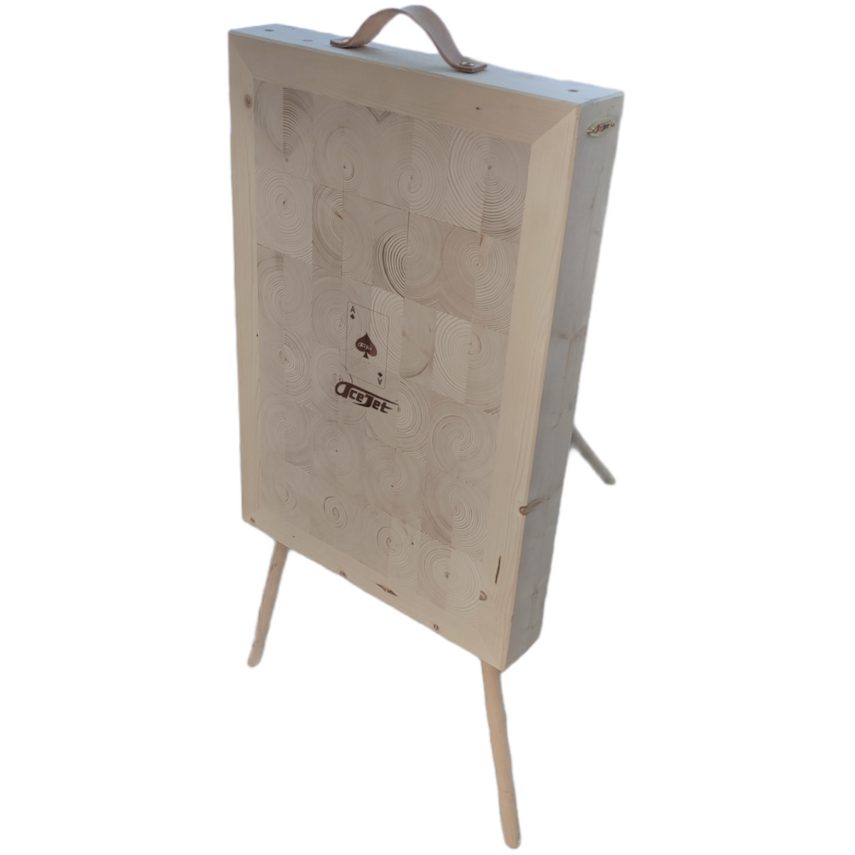 ACEJET Endgrain PRO Oblong 32" – Groot Staand Werpdoel voor Messen & Bijlen