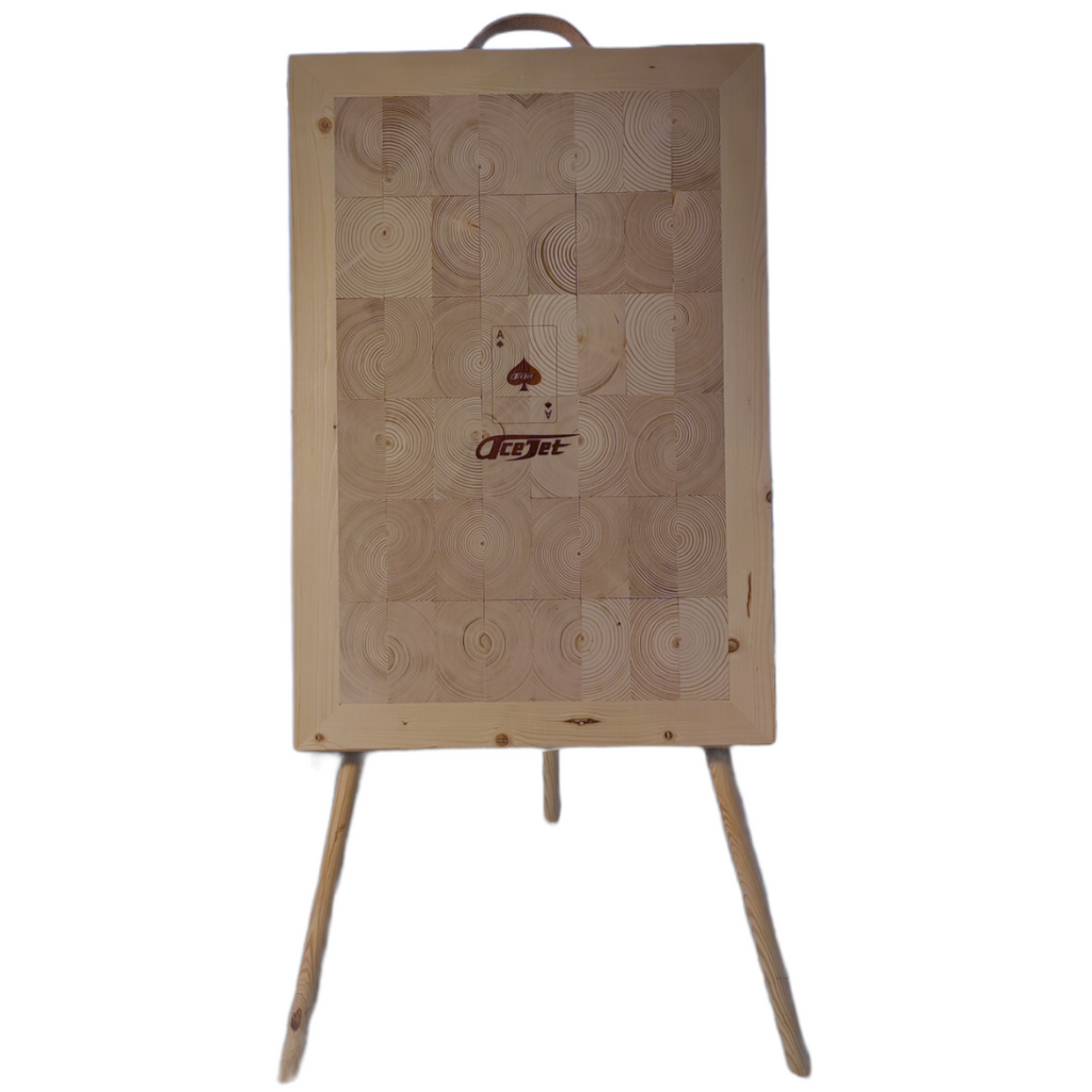 ACEJET Endgrain PRO Oblong 32" – Groot Staand Werpdoel voor Messen & Bijlen