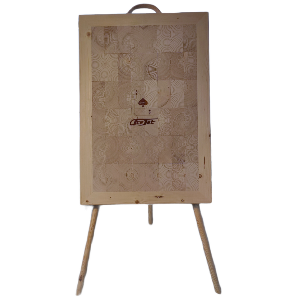 ACEJET Endgrain PRO Oblong 32" – Groot Staand Werpdoel voor Messen & Bijlen