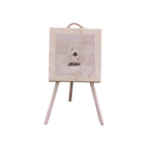 ACEJET Endgrain PRO Square 21" – Staand Werpdoel voor Messen & Bijlen