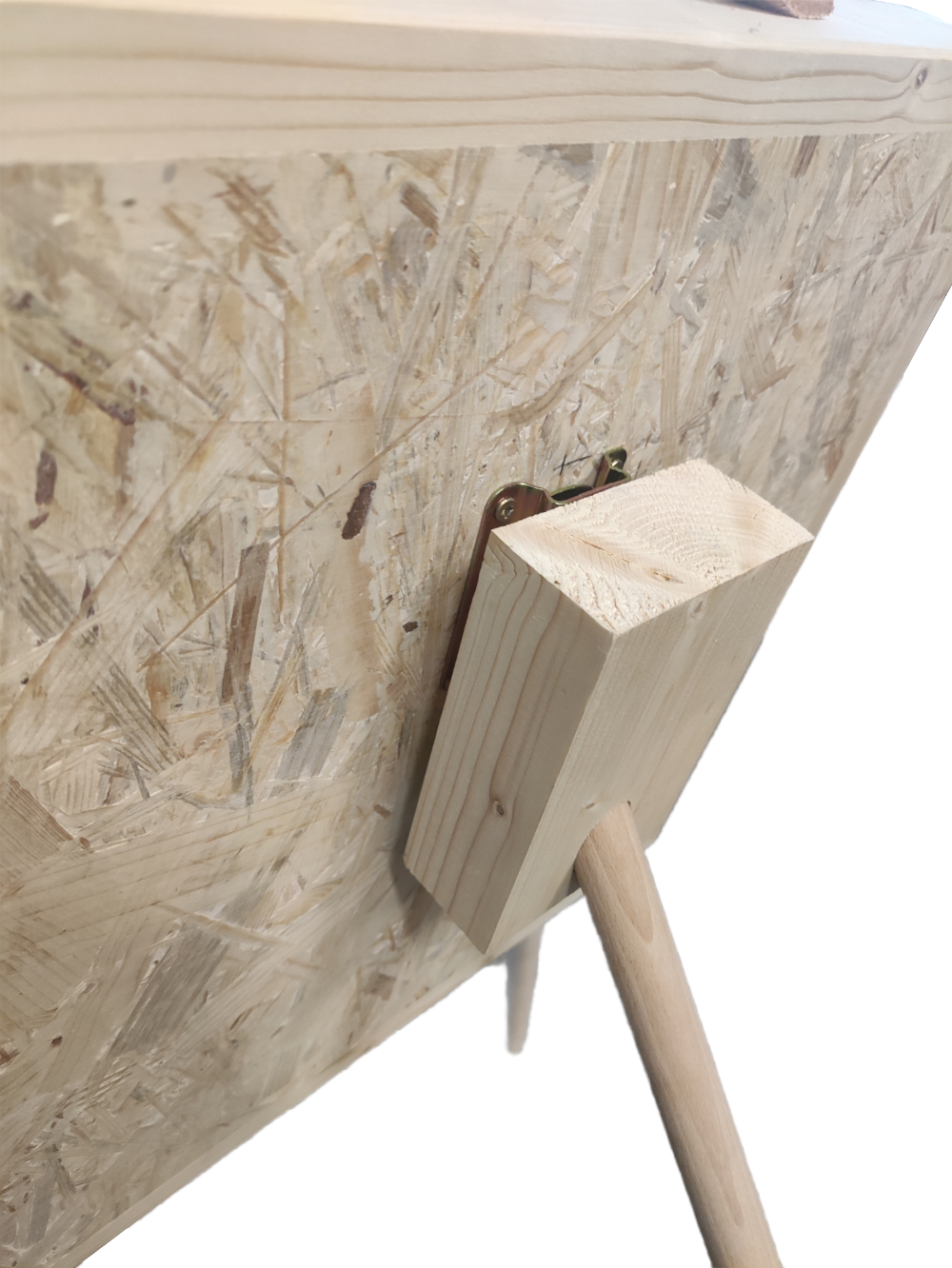 ACEJET Endgrain PRO Square 21" – Staand Werpdoel voor Messen & Bijlen