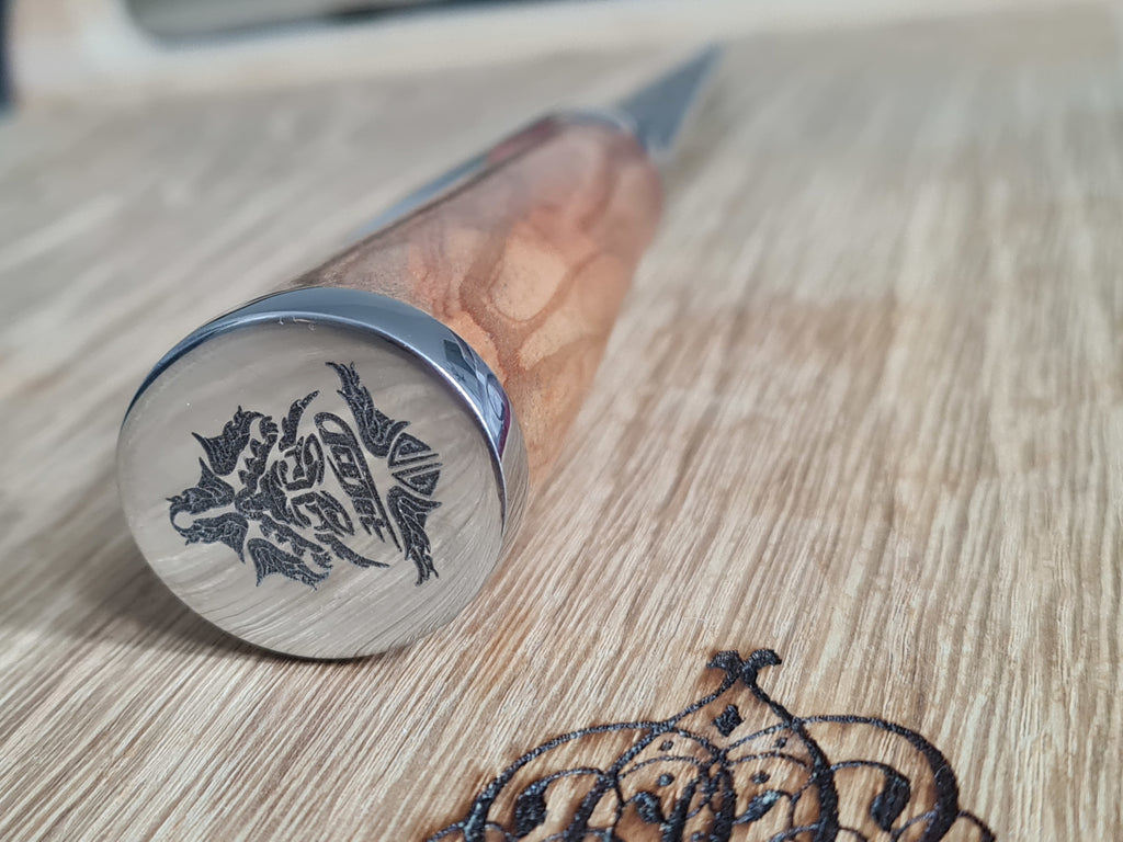 Hammerman Chef Knife | Premium San Mai Damascus Staal