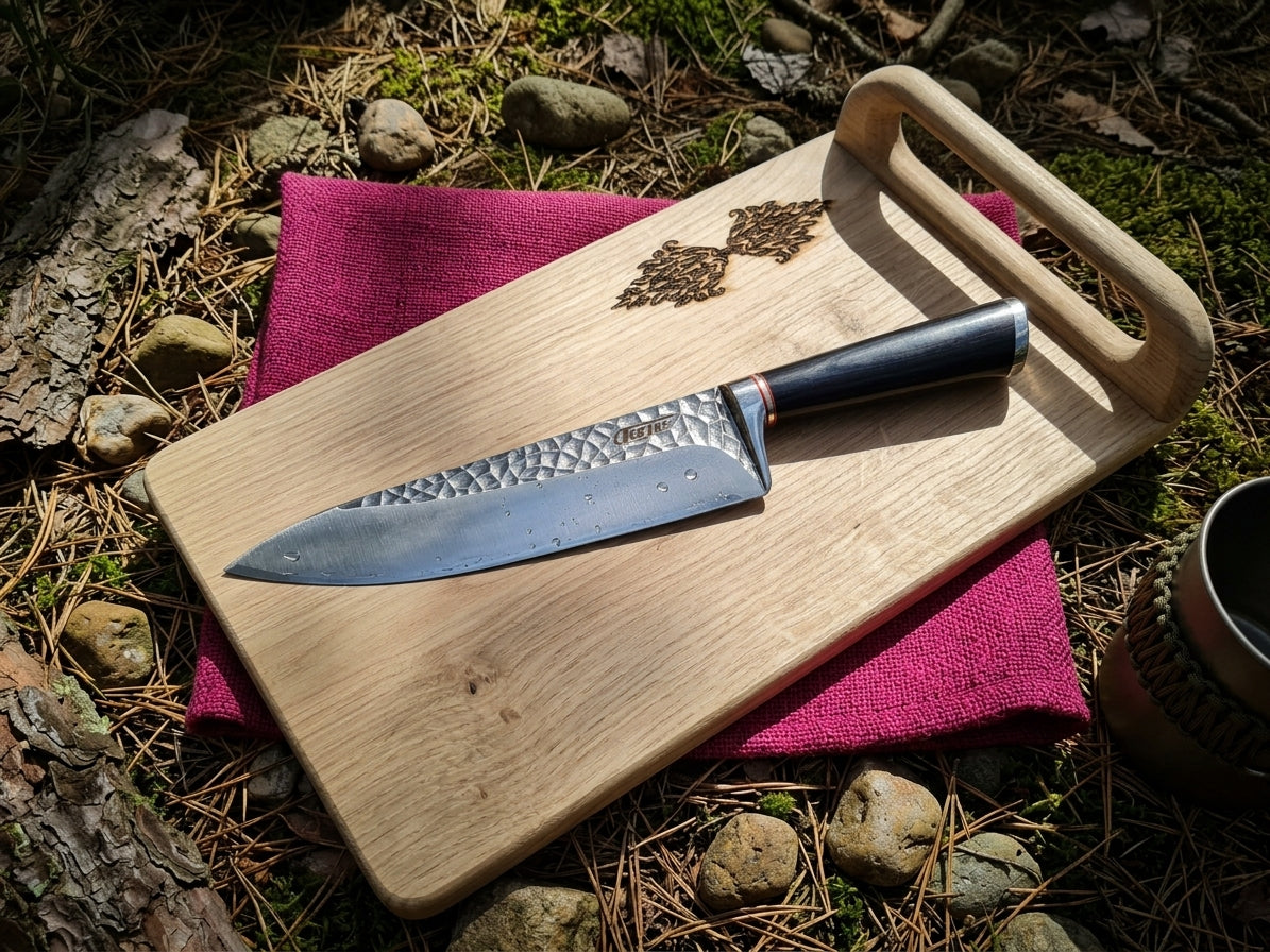 Hammerman Chef Knife | Premium San Mai Damascus Staal