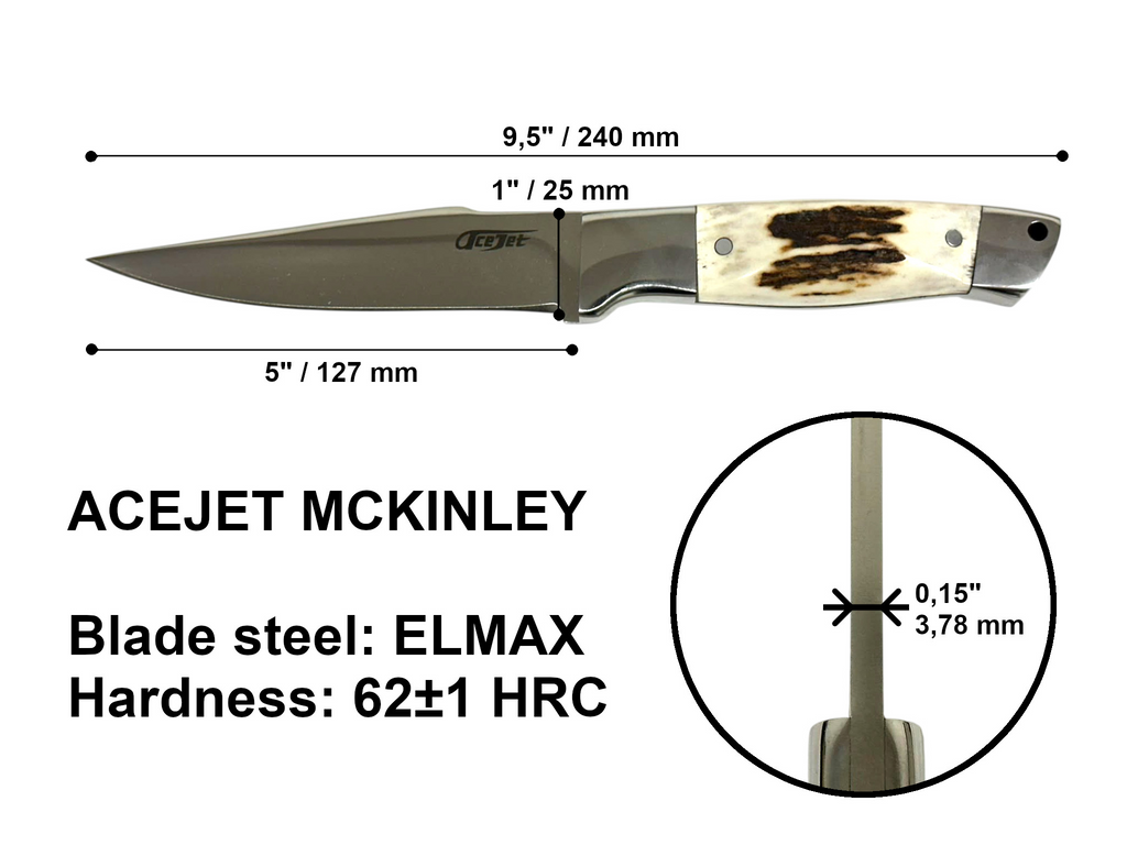 ACEJET McKinley 5" Hertshoorn – Elmax Jachtmes