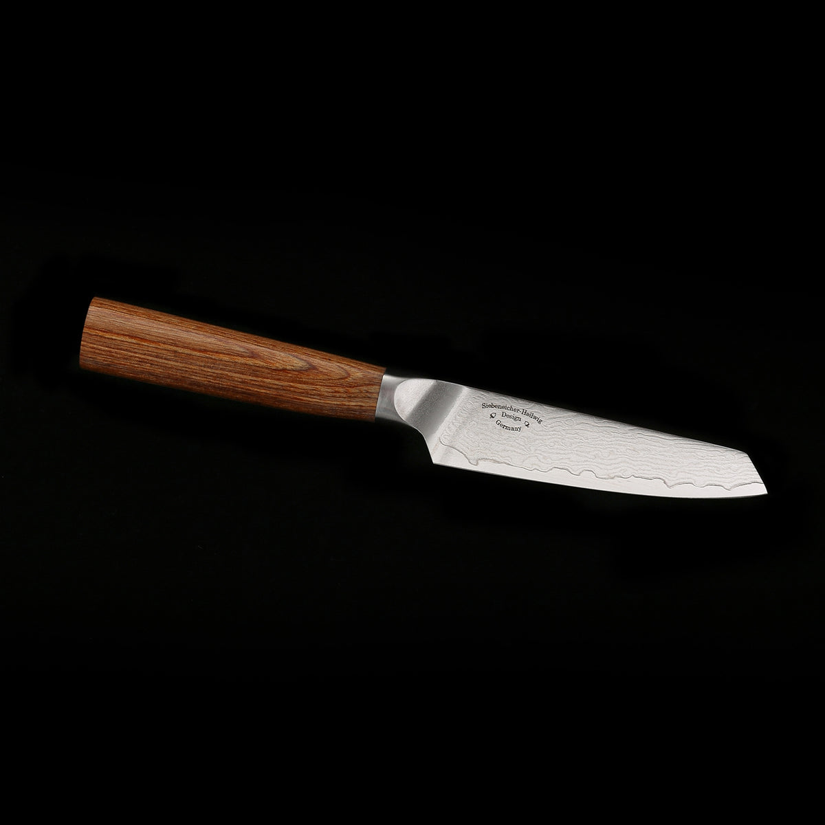 PUMA IP Schilmes 10 cm – VG-10 Damaststaal met Golden Pakkahout Heft