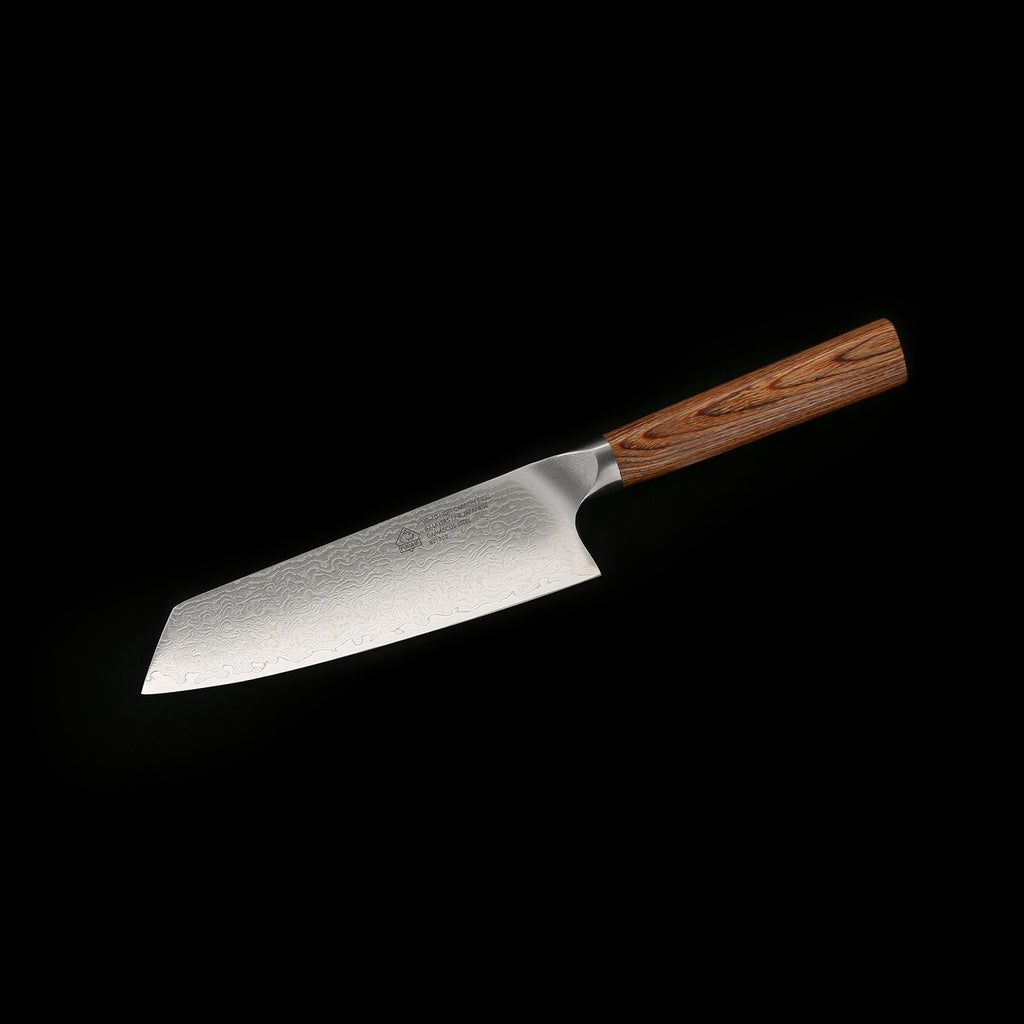 PUMA IP Santokumes 18 cm – VG-10 Damaststaal met Pakkahouten Heft