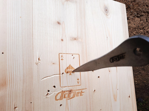 Houten Target Bord 21" – Houten Werpbord voor Pijlen, Bijlen, Darts en meer