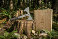 Mini Bijlwerpen Set – ACEJET Raptor Mini Werpbijl & Houten Target Bord 21"