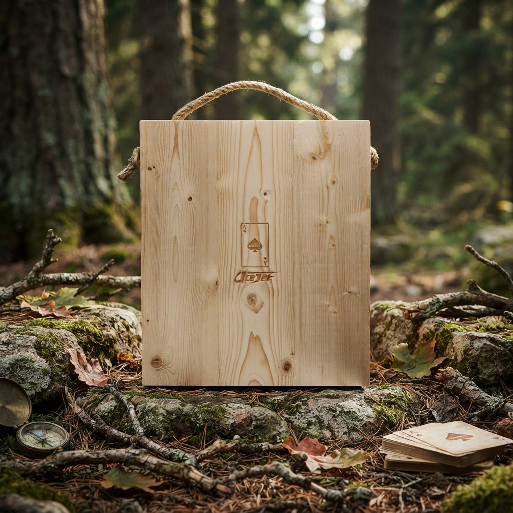 Houten Target Bord 21" – Houten Werpbord voor Pijlen, Bijlen, Darts en meer