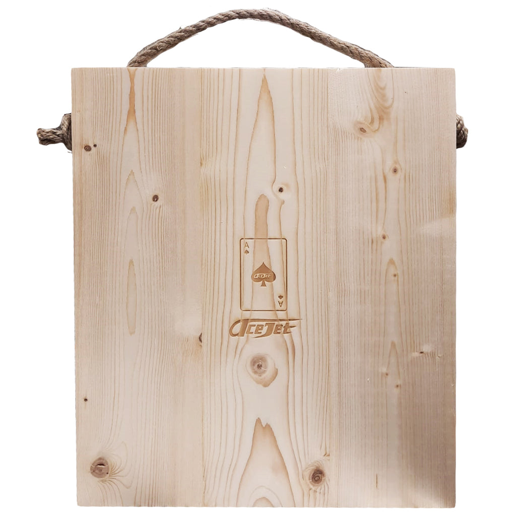 Mini Bijlwerpen Set – ACEJET Raptor Mini Werpbijl & Houten Target Bord 21"